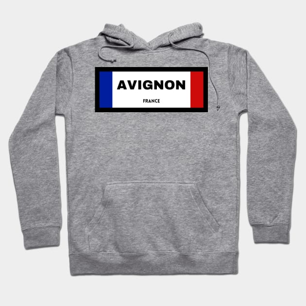 Avignon City in French Flag Hoodie by aybe7elf